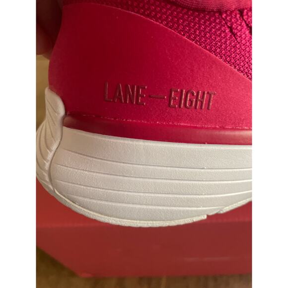NEW Lane Eight relay Trainer Sneakers 12 Womens Hibiscus Lace Up Running Fitness - Picture 8 of 12